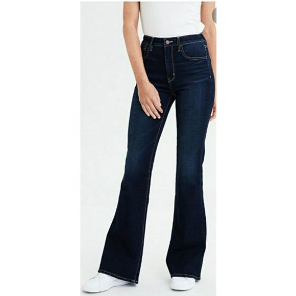 Aeo Curvy Highest Rise Flare Jeans 2 